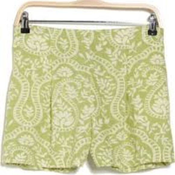 Industry Republic Green/White Magnified Paisley Shorts - Pull On - S/P - NWT - Picture 3 of 8